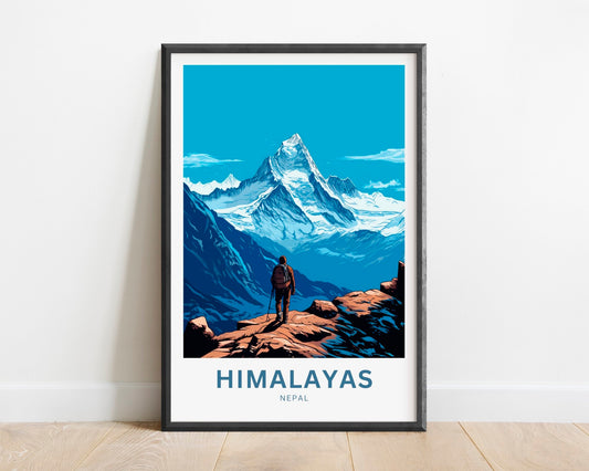 Himalayas Travel Poster