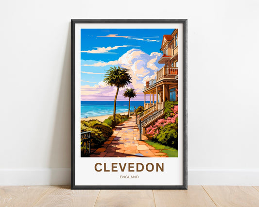 Clevedon Travel Poster