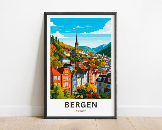 Bergen Travel Poster
