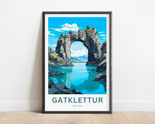 Gatklettur Travel Poster