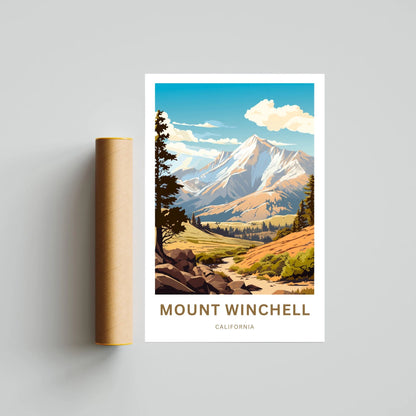 Mount Winchell Travel Poster