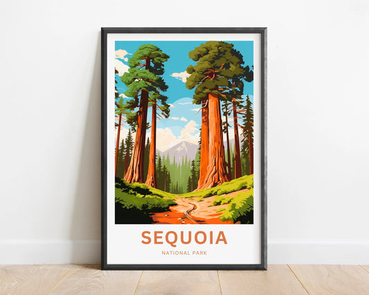 Sequoia National Park Travel Poster