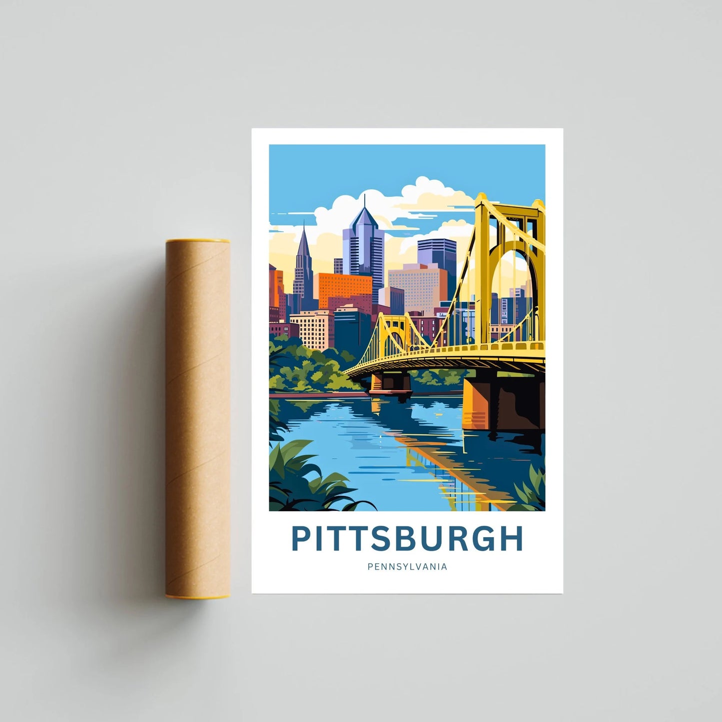 Pittsburgh Travel Poster