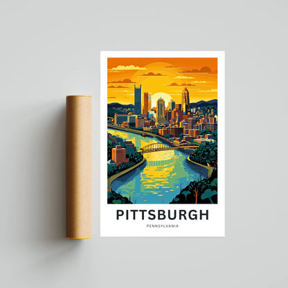 Pittsburgh Travel Poster