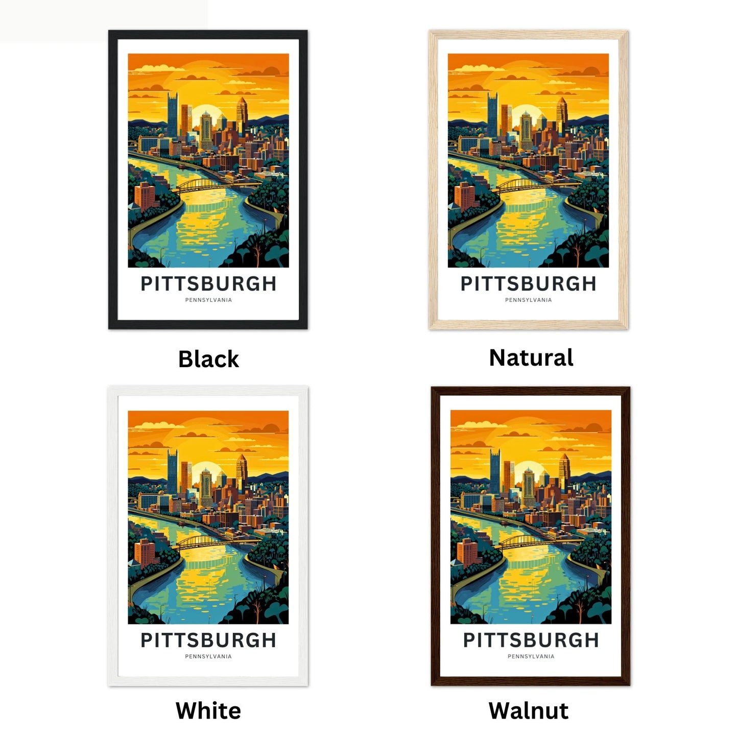 Pittsburgh Travel Poster