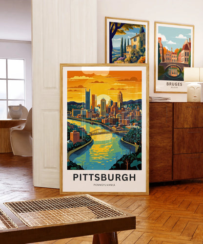 Pittsburgh Travel Poster