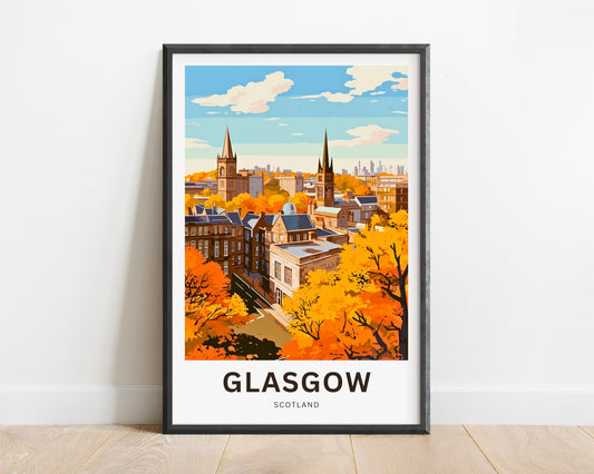 Glasgow Travel Poster