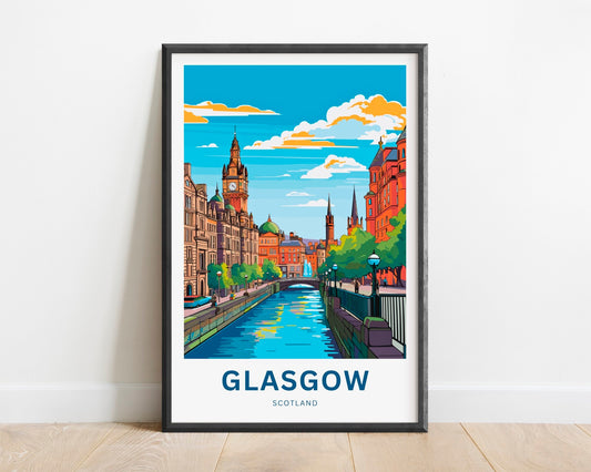 Glasgow Travel Poster