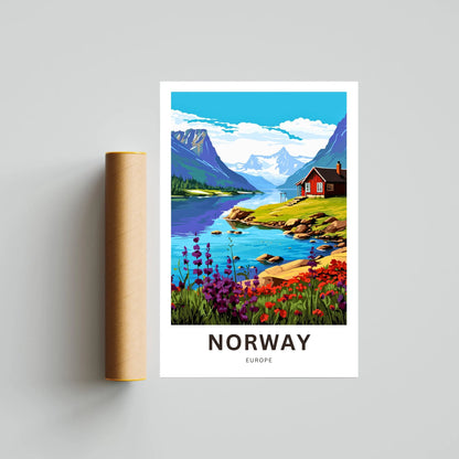 Norway  Travel Poster