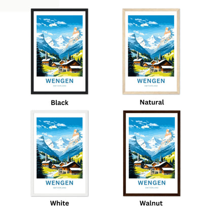 Wengen Travel Poster