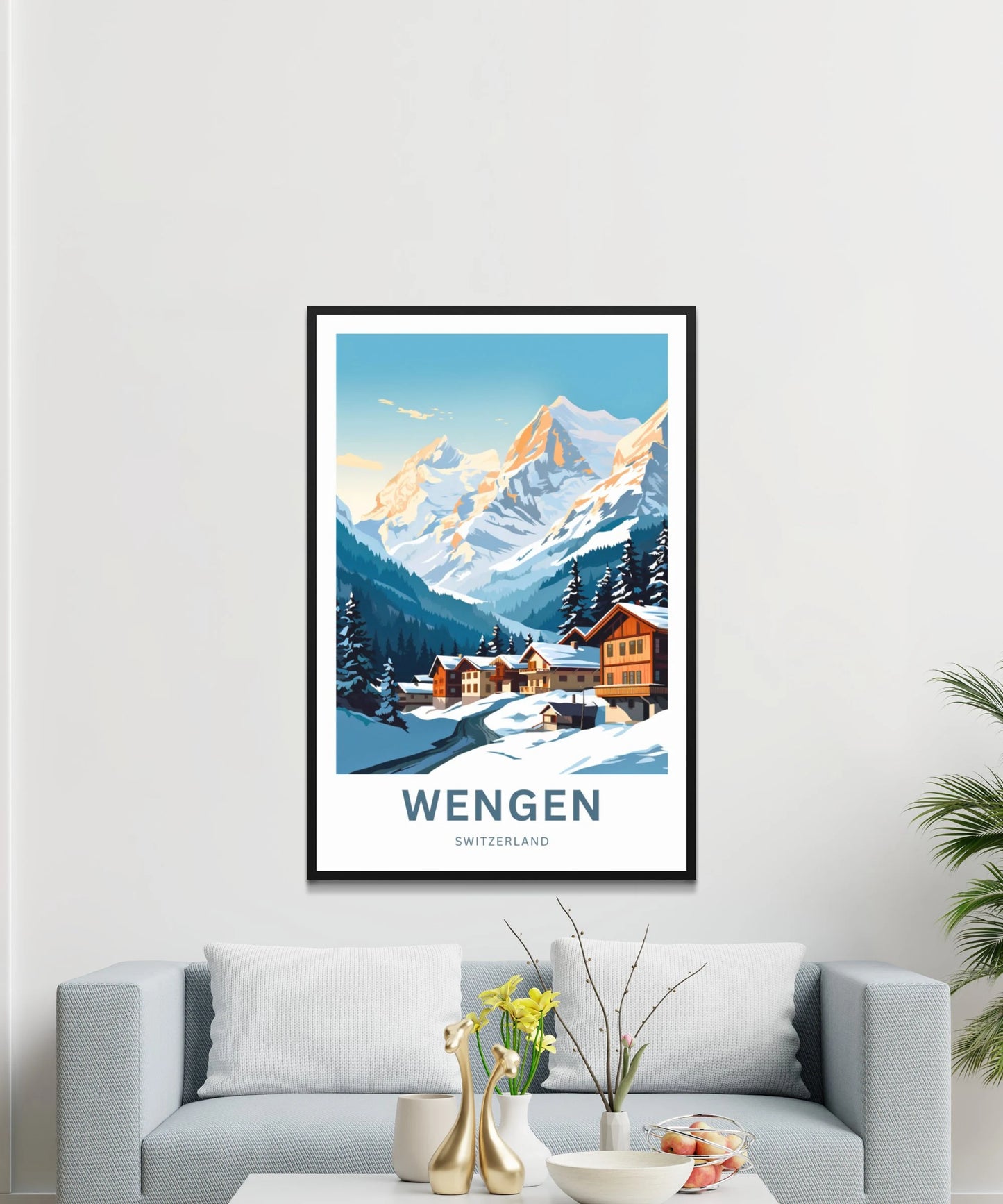 Wengen Travel Poster