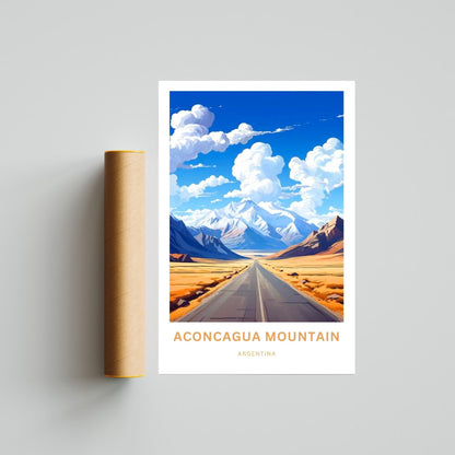 Aconcagua Travel Poster