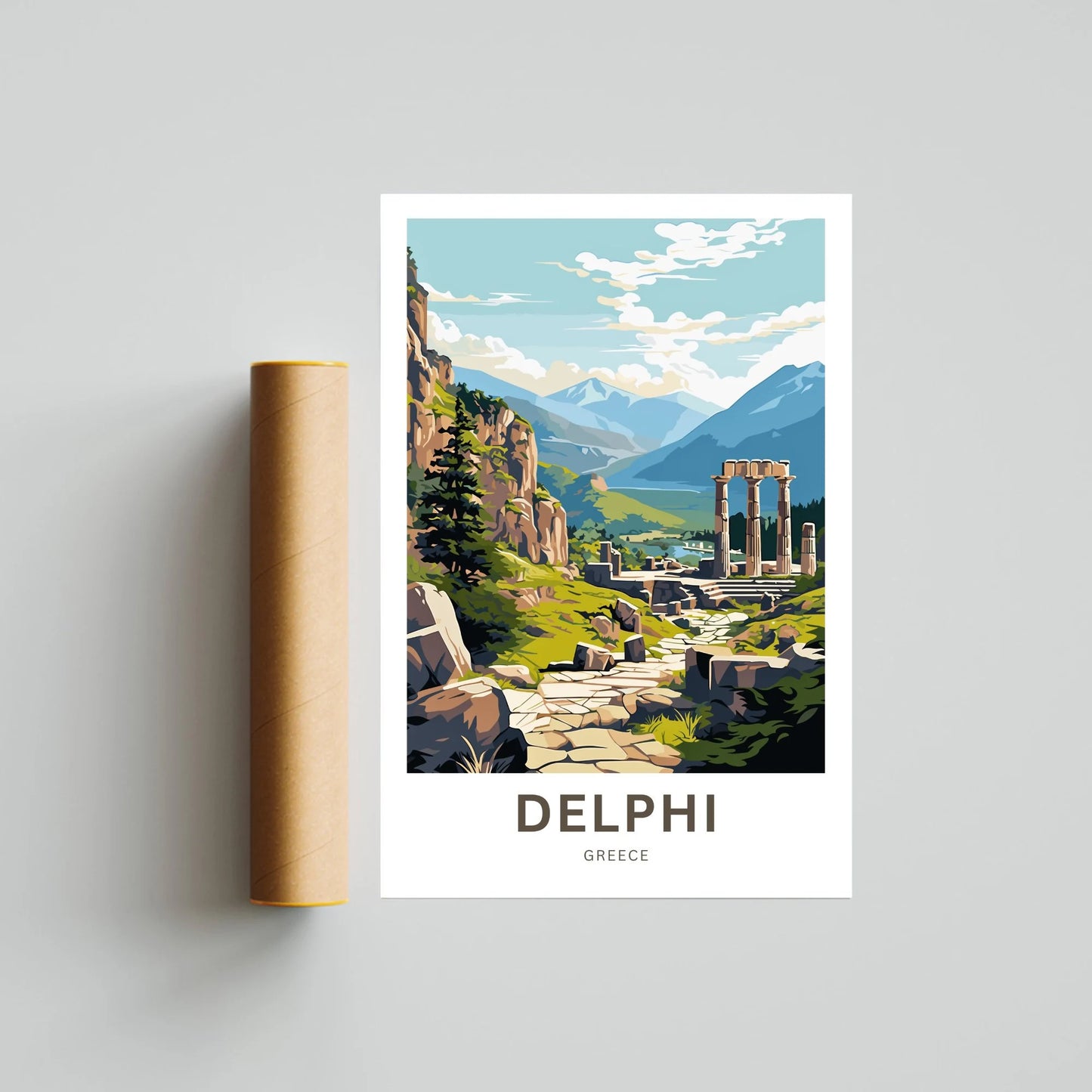 Delphi Travel Poster