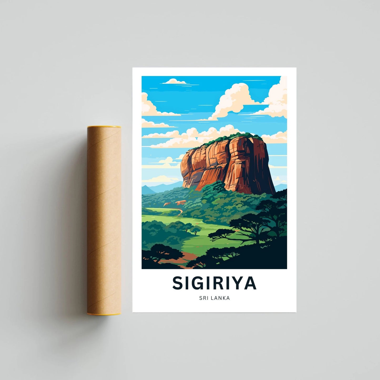 Sigiriya Travel Poster