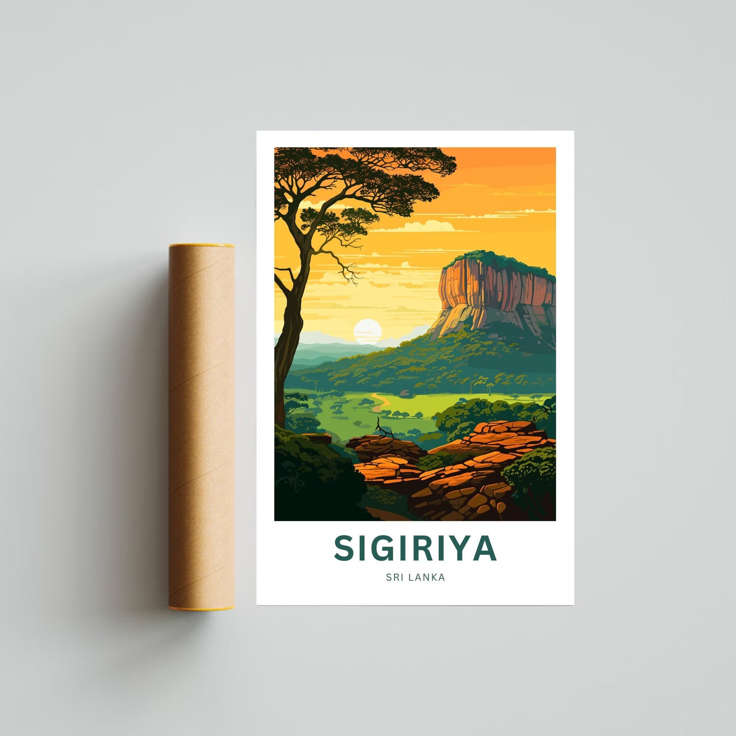 Sigiriya Travel Poster