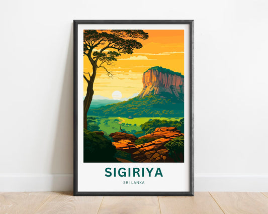 Sigiriya Travel Poster