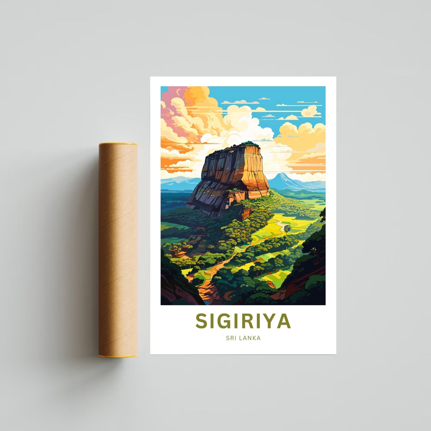 Sigiriya Travel Poster