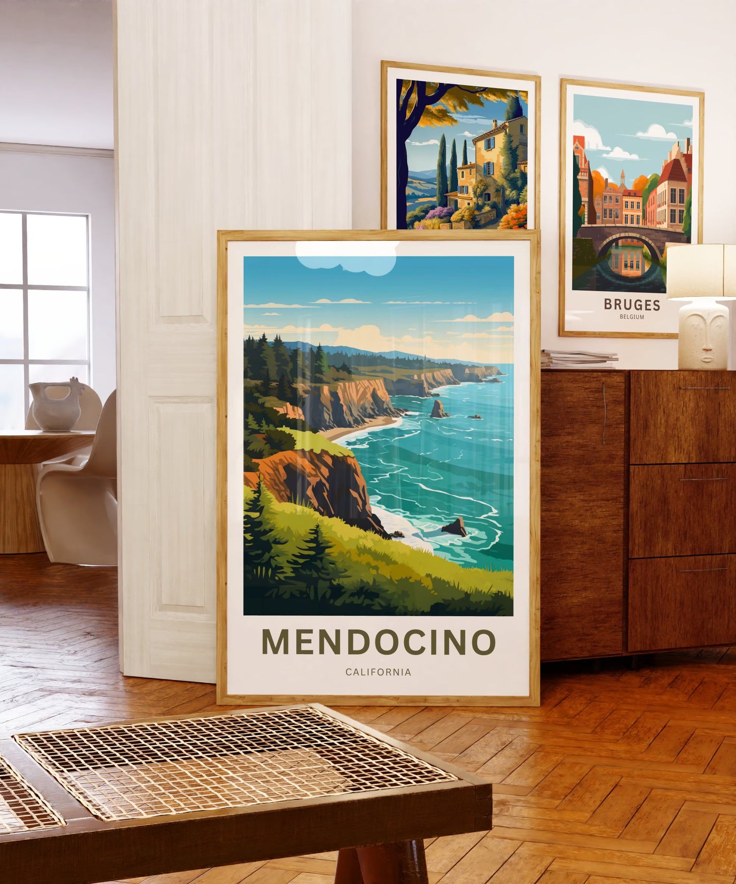 Mendocino Travel Poster