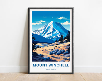 Mount Winchell Travel Poster