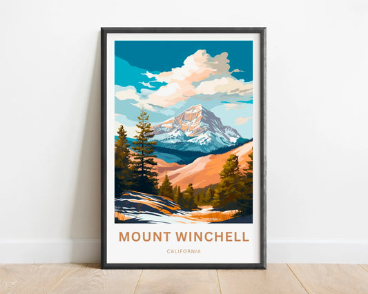 Mount Winchell Travel Poster