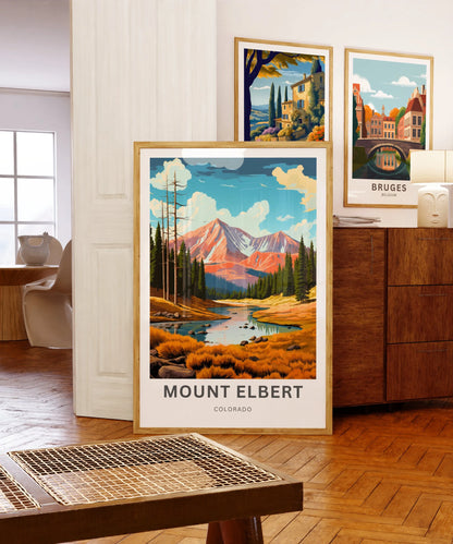 Mount Elbert Travel Poster