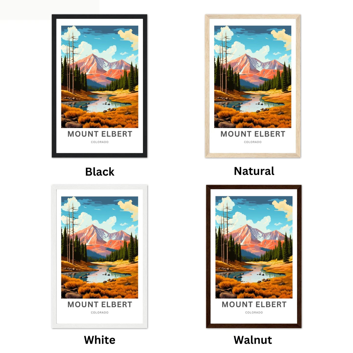 Mount Elbert Travel Poster