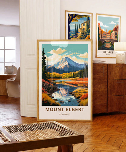 Mount Elbert Travel Poster