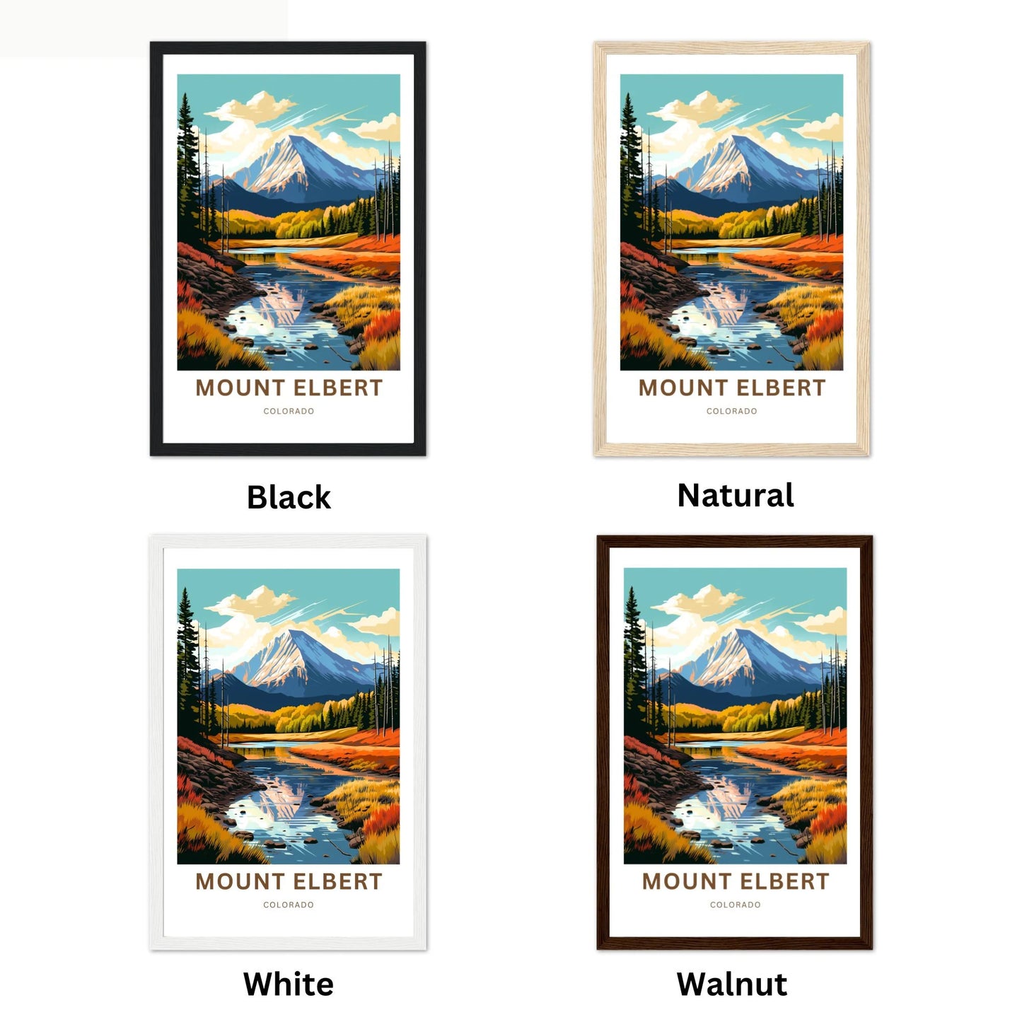 Mount Elbert Travel Poster