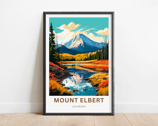 Mount Elbert Travel Poster