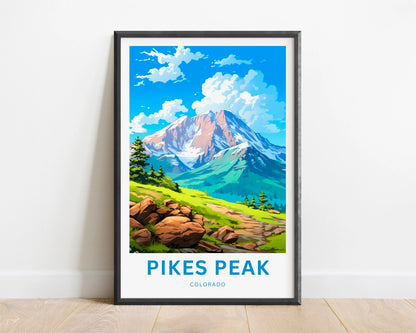 Pikes Peak Travel Poster