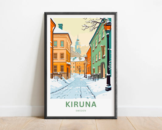 Kiruna Travel Poster