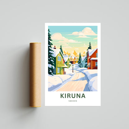Kiruna Travel Poster