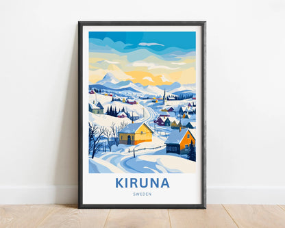 Kiruna Travel Poster