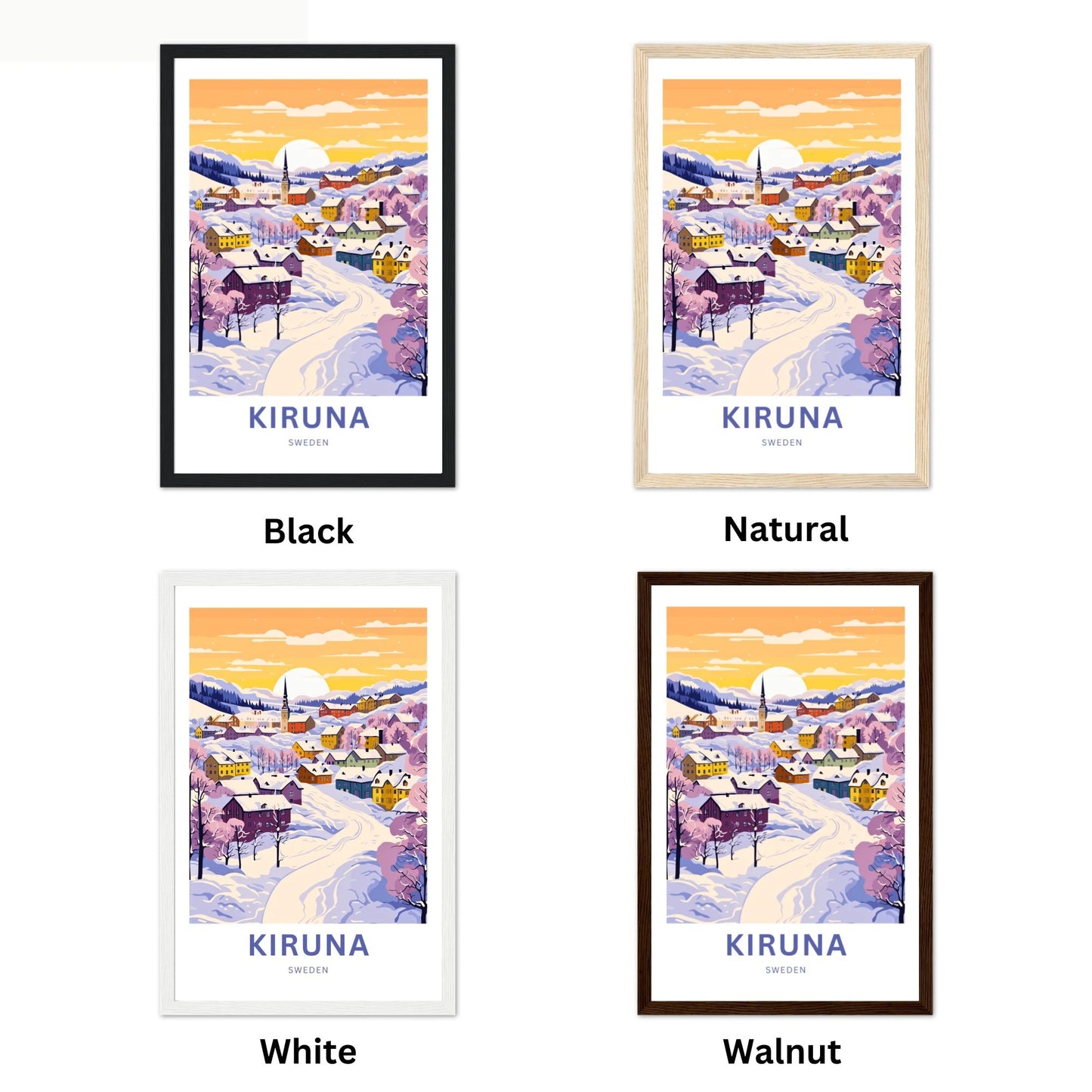 Kiruna Travel Poster