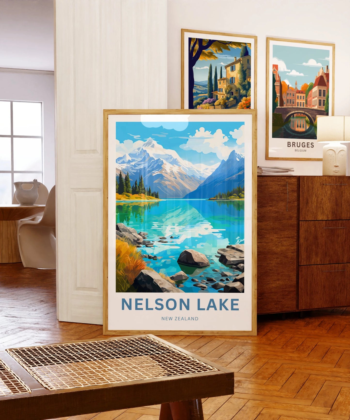 Nelson Lakes Travel Poster