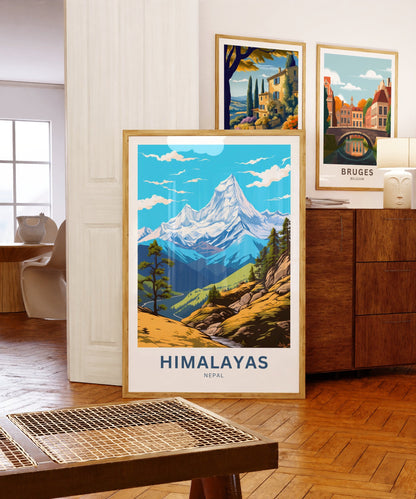 Himalayas Travel Poster