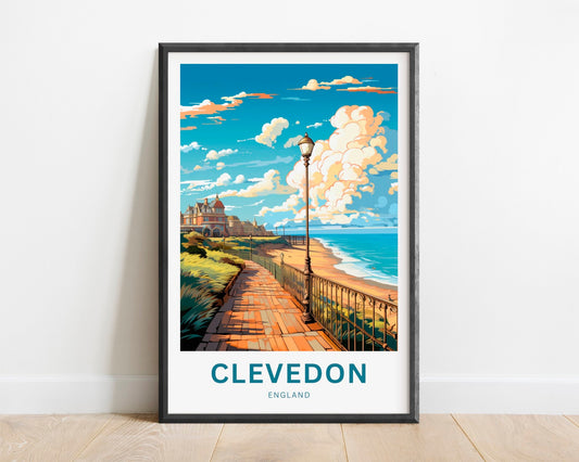 Clevedon Travel Poster
