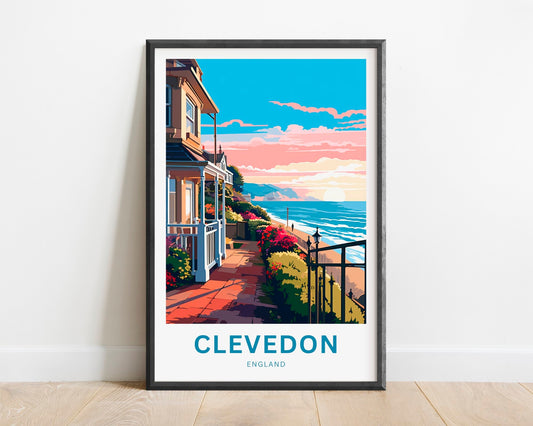 Clevedon Travel Poster