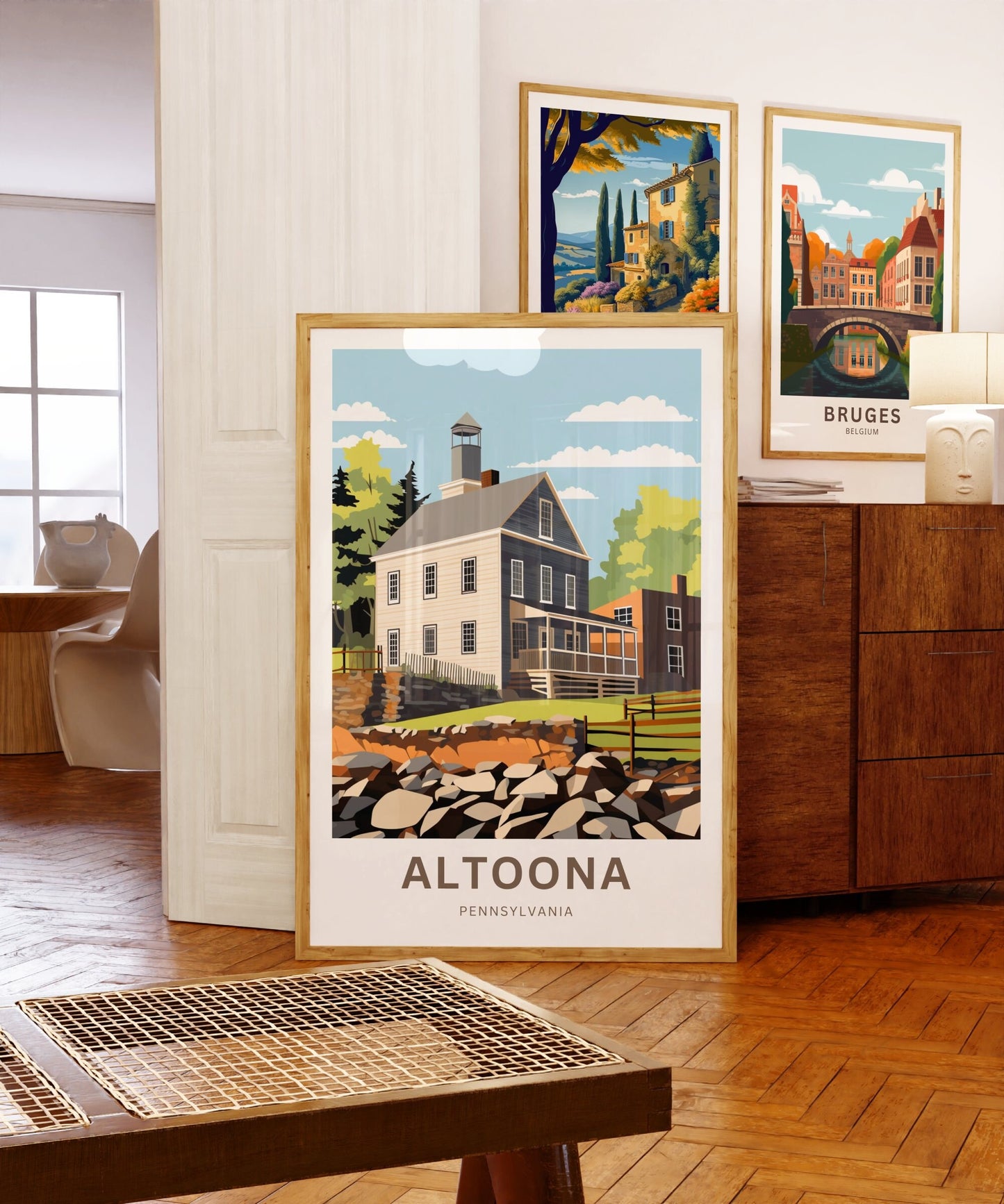 Altoona Travel Poster - Historic Downtown