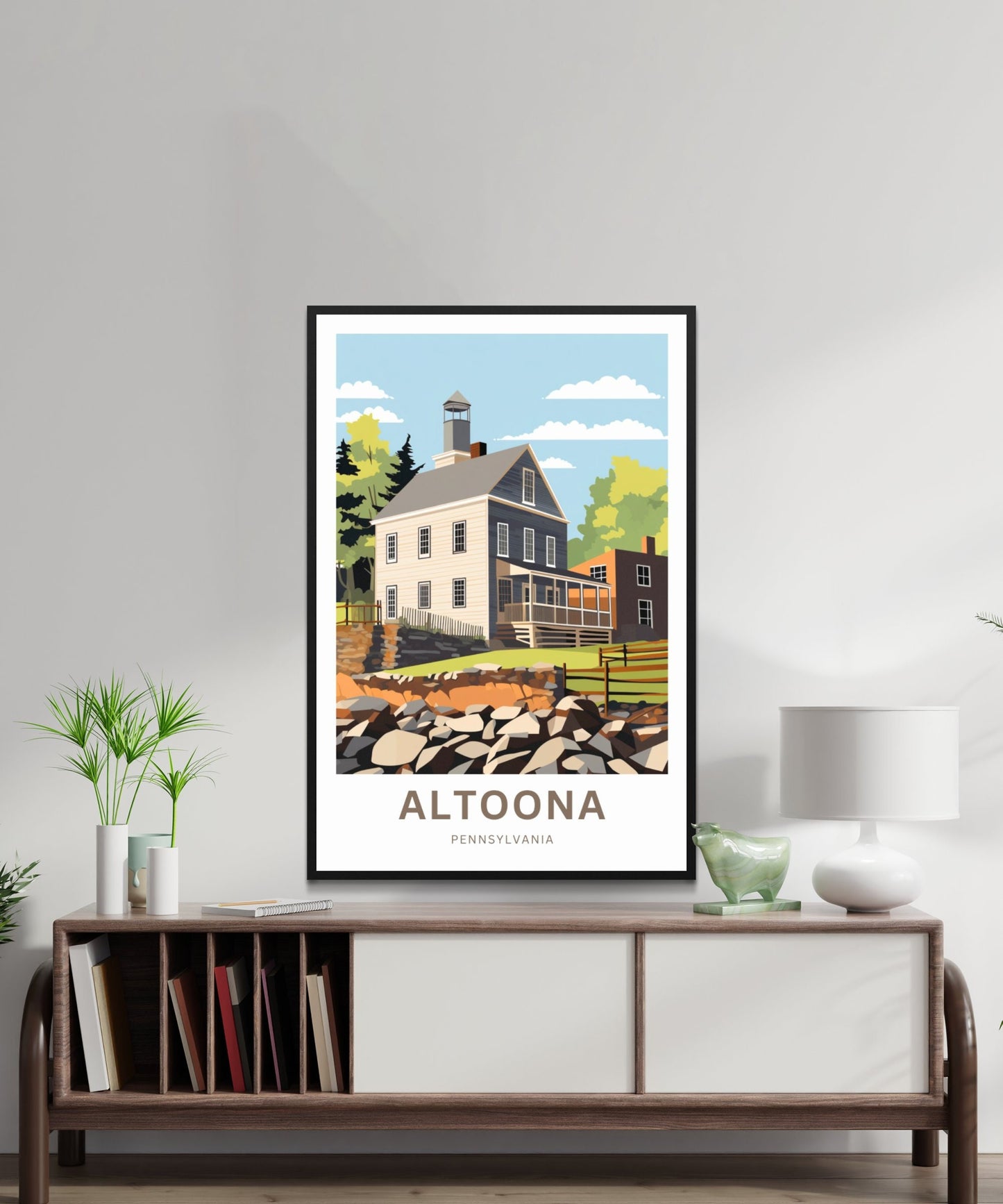 Altoona Travel Poster - Historic Downtown