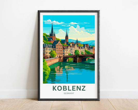 Koblenz Travel Poster