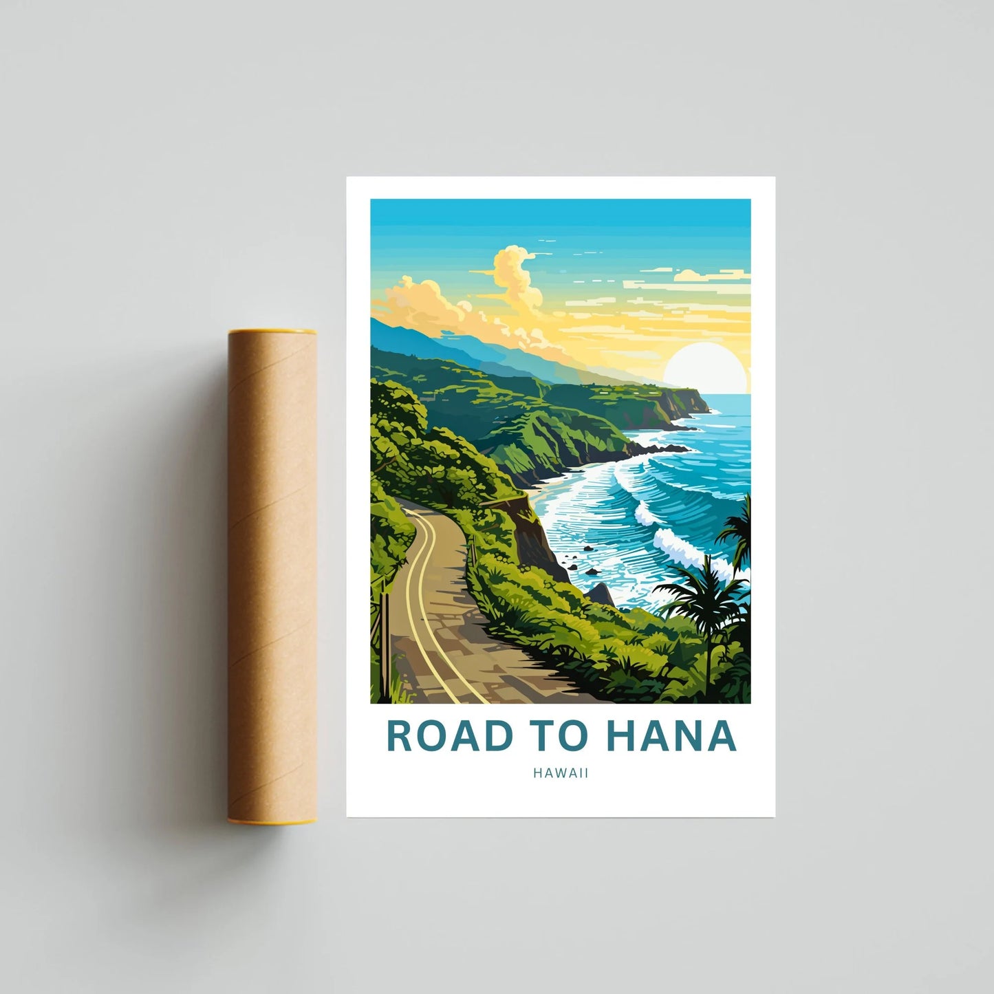 Road to Hana Travel Poster