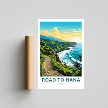 Road to Hana Travel Poster