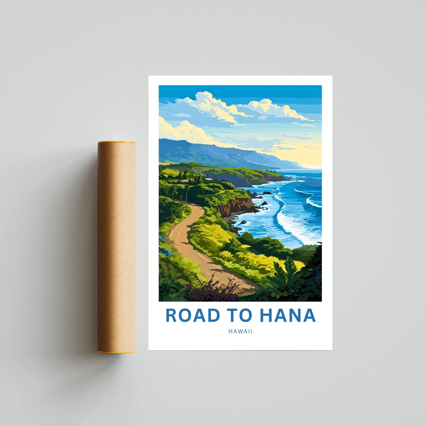 Road to Hana Travel Poster