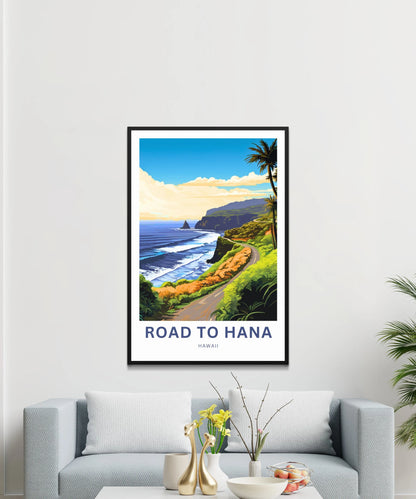 Road to Hana Travel Poster