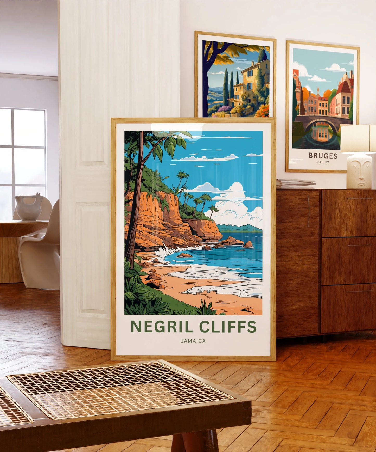 Negril Cliffs Travel Poster