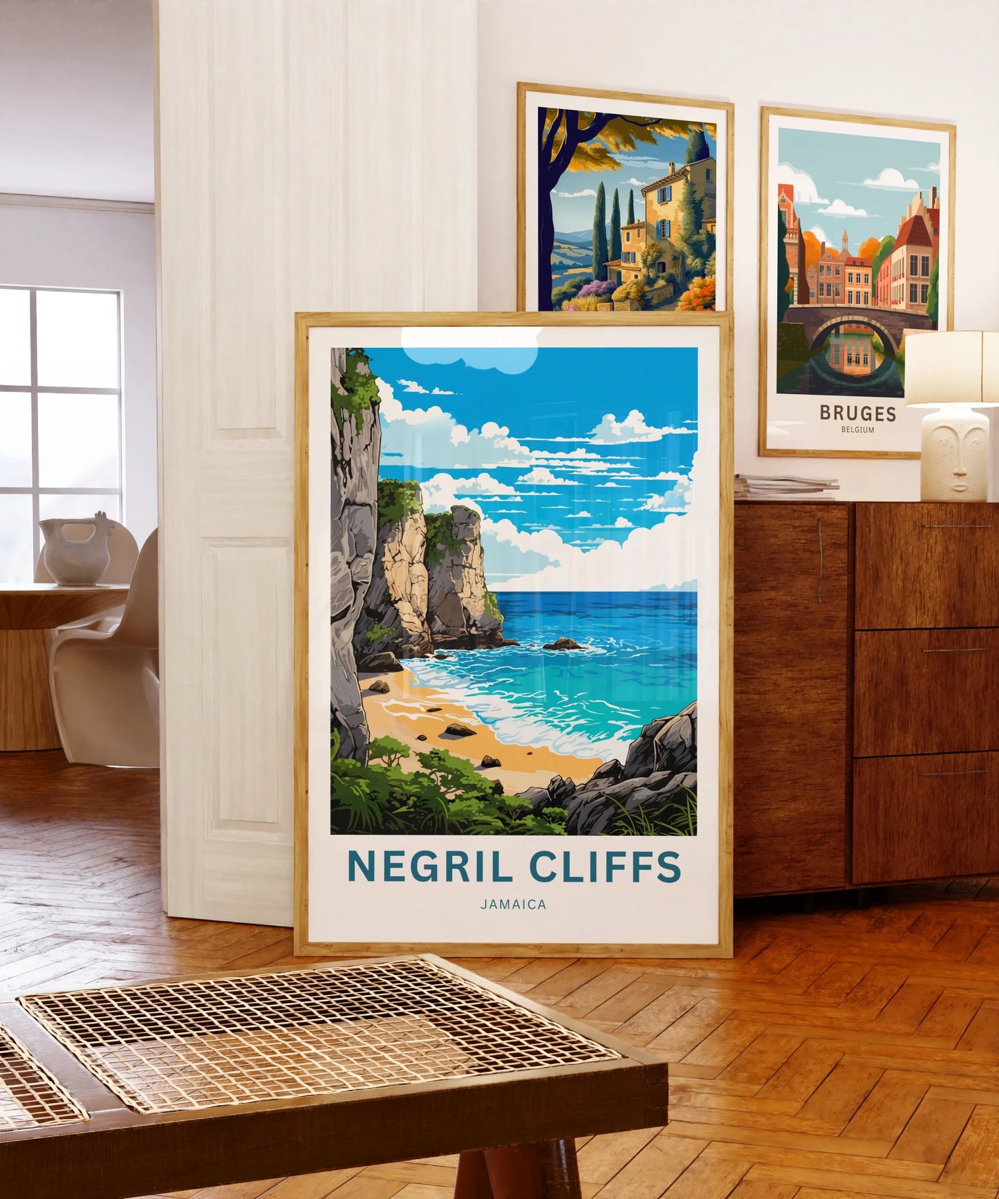 Negril Cliffs Travel Poster