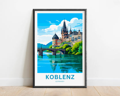 Koblenz Travel Poster