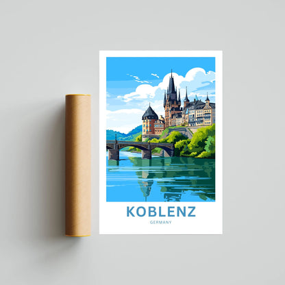Koblenz Travel Poster