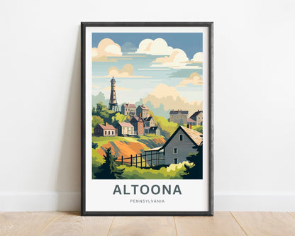 Altoona Travel Poster - Industrial Charm